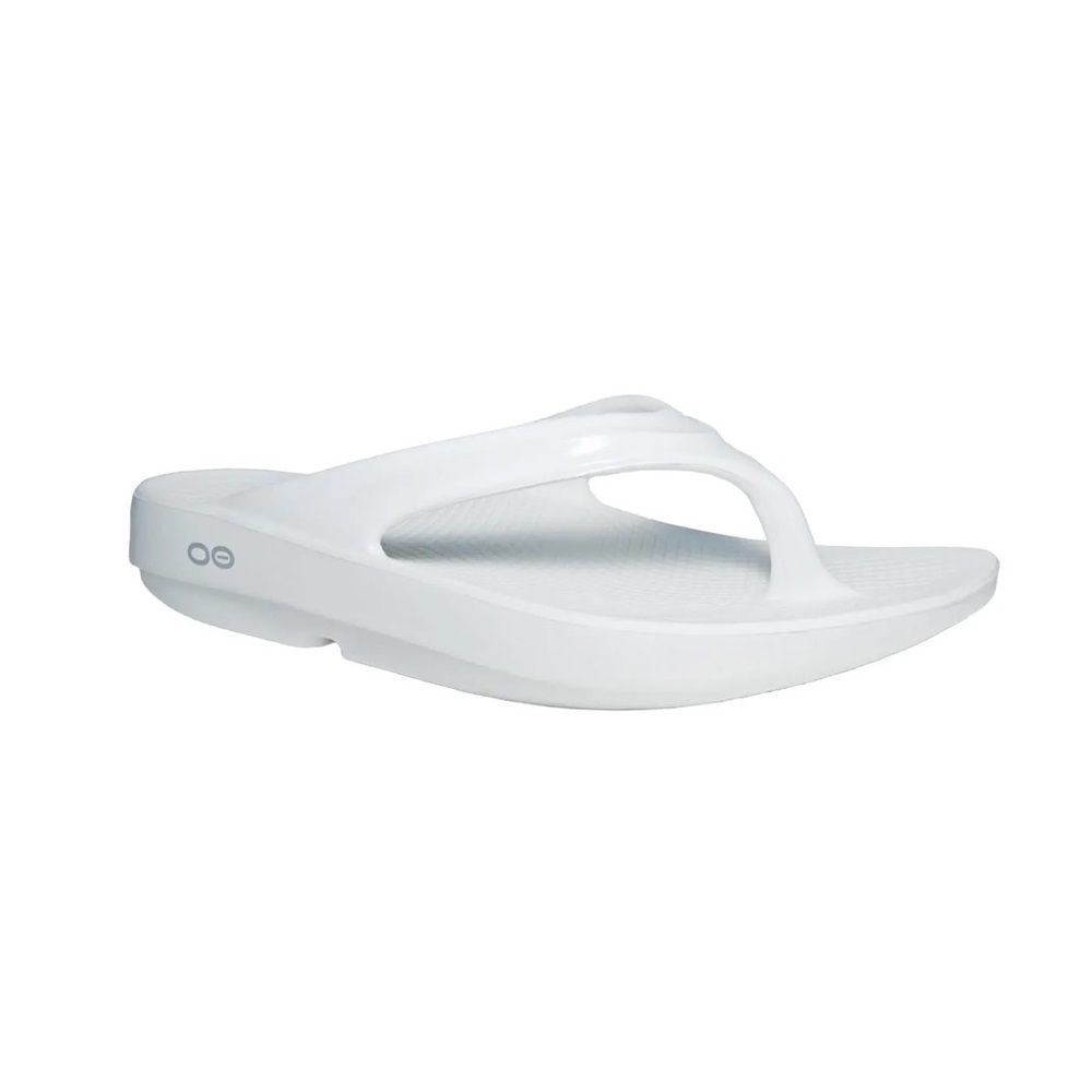 Oofos Women’s Oolala Sandal - White. Women’s Size 9 (EU 40).